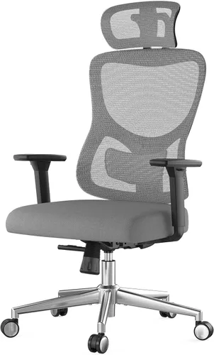 Miniatura 8 de Ergonomic Office Chair with Adjustable Lumbar Support and Headrest, High Back Mesh Desk Chair with 3D Armrest, Home Computer Chairs with Wheels for