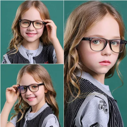 Miniatura 3 de DYLB Gafas de bloqueo de luz azul para niños y niñas, paquete de 2, gafas de videojuegos para computadora para niños y niñas de 3 a 10 años, antiluz