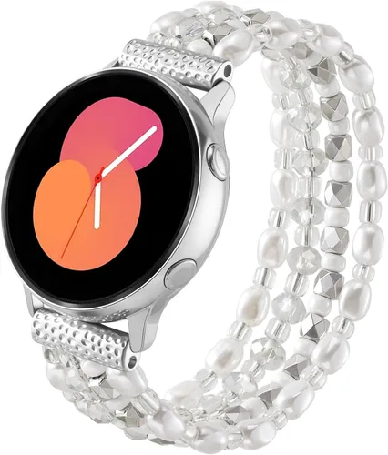 Miniatura 10 de VISOOM Pulsera de cuentas boho compatible con Samsung Galaxy Watch 8/7/6/5/4 de 40/44mm/Active 2 Watch 4 Classic de 42mm para mujer, pulsera