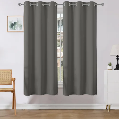 Miniatura 35 de Joydeco Cortinas opacas para dormitorio de 72 pulgadas de largo, 2 paneles de cortinas con aislamiento térmico para oscurecer la habitación