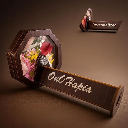 Caleidoscopio personalizado de madera natural para niños, kit clásico giratorio de madera mágico al aire libre, giratorio y ecológico, el mejor