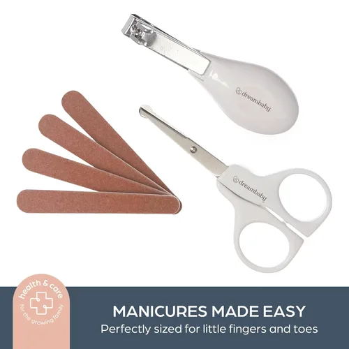 Miniatura 3 de Dreambaby Kit esencial de aseo para bebé, juego de cuidado de seguridad para recién nacidos con cepillo, peine, cepillo de dientes, cortauñas