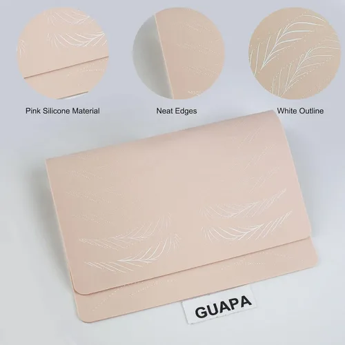 Miniatura 5 de 5 piezas de almohadillas de práctica para cejas de silicona para práctica de tatuajes, hojas de práctica de microblading para práctica de maquillaje