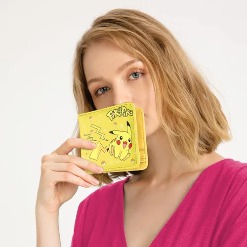 Miniatura 2 de Toyuma para cartera de cuero anime, Pikac amarillo, Minimalista