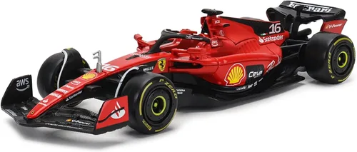 Miniatura 7 de HTLNUZD 2023 1/43 SF23 #16 Coche de carreras de aleación para Scuderia Ferrari 1:43 SF23 Leclerc Signature Die Cast Adultos Modelo Coche Exhibición