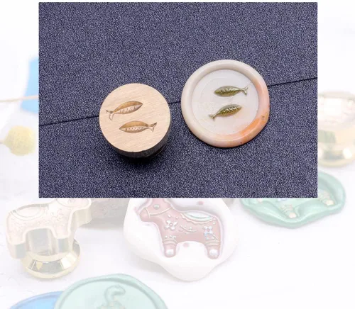 Miniatura 12 de Cabezal de sello de cera de latón retro en relieve 3D con mango de madera, kit de sellado para invitación de carta de boda, adorno de sobre, tarjeta
