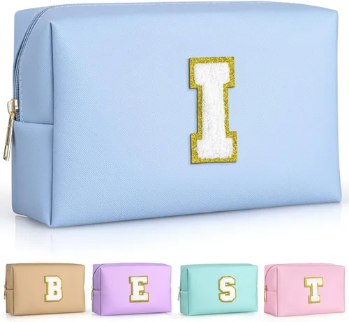 Miniatura 39 de TOPEAST - Bolso de maquillaje para mujer, G Blanco nacarado-rosa