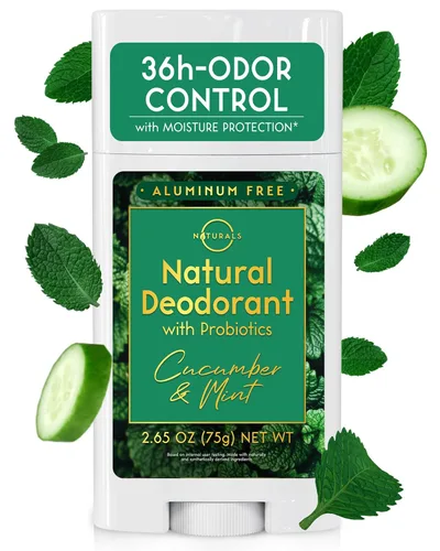 Desodorante natural para mujeres y hombres (menta de pepino) – Desodorante sin aluminio para mujeres, desodorante natural para hombres, desodorante