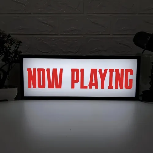 Miniatura 4 de Caja de luz LED RGB de neón de aplausos atenuable para montaje en pared pulsante, señal de advertencia de estudio, luces iluminadas en señal