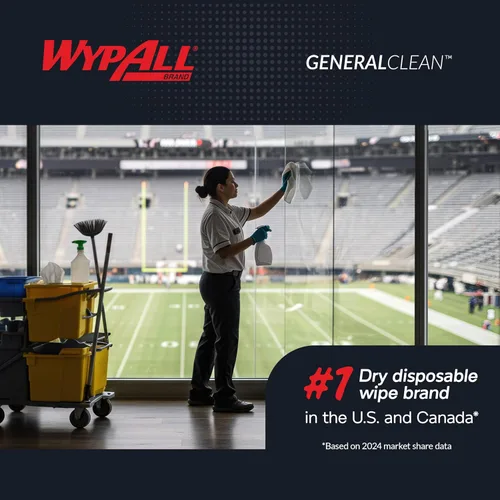 Miniatura 9 de WypAll General Clean L30 - Toallas de limpieza pesadas (05841), toallitas fuertes y suaves, color blanco, 875 toallas por rollo gigante, 1 rollo por