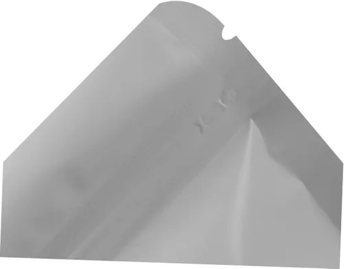 Miniatura 7 de 100 bolsas aluminizadas con cremallera con ventana transparente, bolsas selladas para alimentos blancos para almacenamiento para frutos secos, té