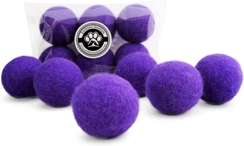 Miniatura 5 de Juguetes de lana para gatos – Pelotas de juguete de fieltro para mascotas pequeñas para buscar y jugar – Bola de lana silenciosa ecológica