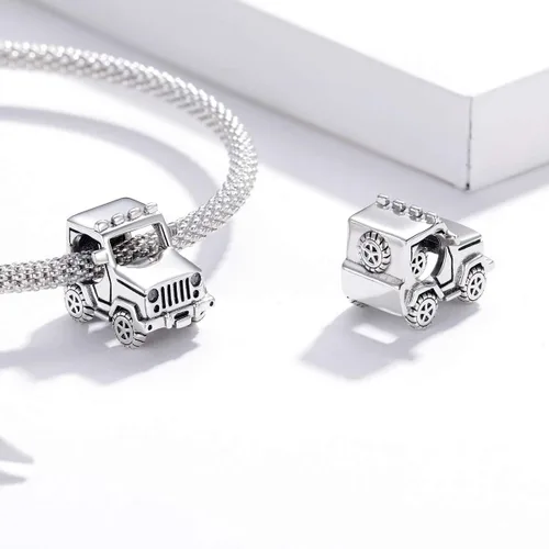 Miniatura 2 de BISAER Dijes de plata de ley 925 para pulseras de gato, taza de café, rosa, cuentas de animales, joyería de regalo para mujeres, Plata esterlina