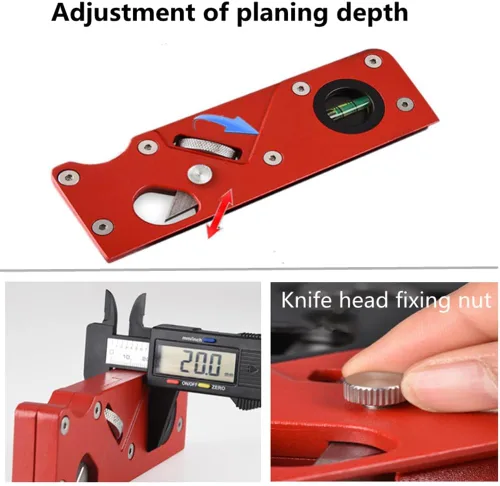 Miniatura 5 de szhdxsy Cepillo de Madera Herramienta de Recorte de Bordes de Carpintero, Adecuada para Biselado Manual y Cepillado de Madera, Recorte de Bordes