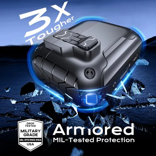 Miniatura 4 de Anqrp MagArmor Auto-Open para Funda de AirPods Pro de 2ª/1ª Generación con Imanes Integrados, [Apertura Automática con Una Pulsación]