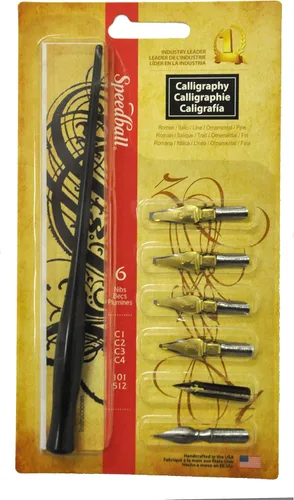 Miniatura 4 de Speedball Juego de caligrafía básica, juego de 7