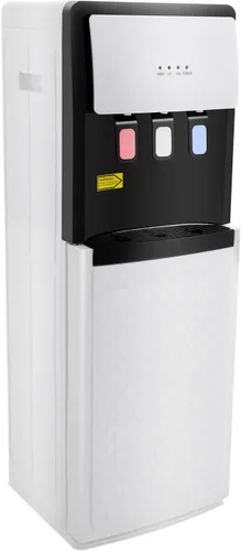 Dispensador de agua de carga inferior para botella de 5 galones, enfriador de agua blanco caliente/frío/ambiente con capacidad de 1.32 galones/h