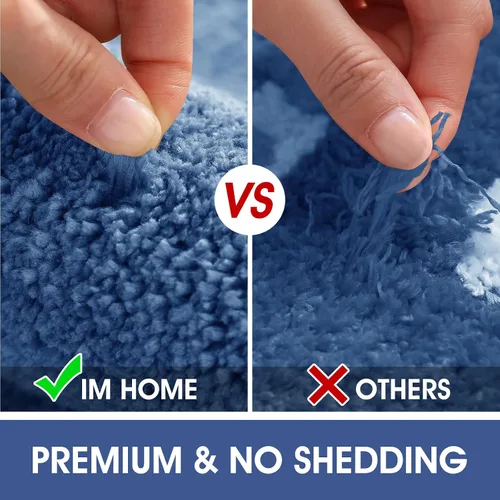 Miniatura 7 de IM HOME Bathroom Rugs, Ultra Soft Plush Fluffy Microfiber Absorbent Bath Mat, Non-Slip Backing, Machine Washable Bath Mats for Bathroom Floor, Tub
