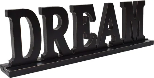 Miniatura 7 de Wooden Friends - Letrero independiente con diseño de palabras rústicas para mesa, chimenea y entrada