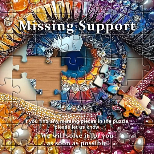 Miniatura 8 de Impossible Puzzles para adultos de 1000 piezas, diseño de diamantes de cristal degradado colorido de ojos con temática de arte abstracto, difícil