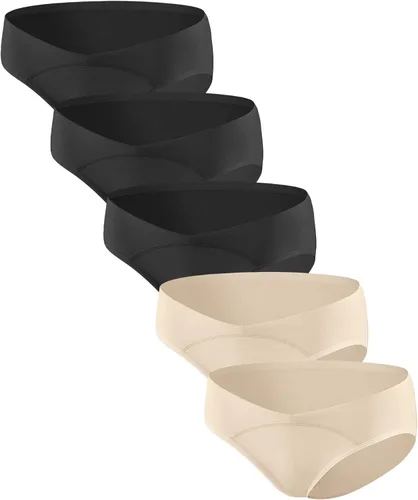 Miniatura 7 de Ropa interior de maternidad Under Bump para mujer, de algodón, para embarazo, paquete múltiple