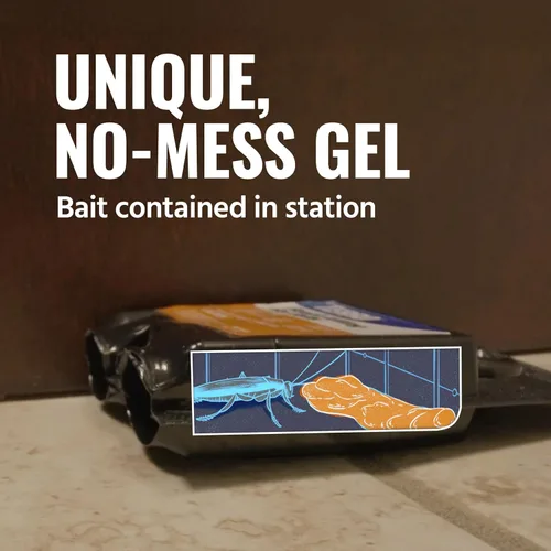 Miniatura 6 de TERRO T506SR - Estaciones de cebo de gel para cucarachas sin ensuciar, paquete de 12, mata cucarachas donde se esconden, se reproducen y anidan