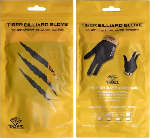 Miniatura 6 de TigerProducts Tiger Billiard Pool Cue Glove - for Left Hand (Right-Handed Player)