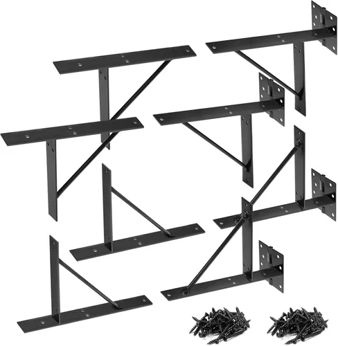 Miniatura 7 de Kit de herrajes para puerta de valla resistente, kit anti caída, 2x4s ajustables para puertas de valla de madera, ventanas y puertas de cobertizo