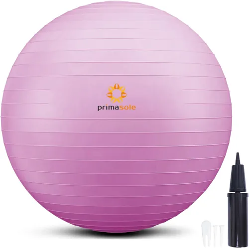 Miniatura 10 de Primasole Pelota de ejercicio para equilibrio, estabilidad, fitness, entrenamiento, yoga, pilates en casa, oficina y gimnasio, pelota de parto