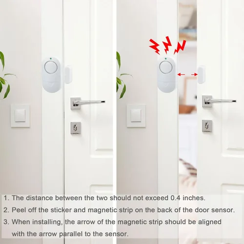 Miniatura 3 de Alarma de puerta y ventana, paquete de 8 alarmas de piscina de 120 dB para puerta, alarmas de ventana para seguridad del hogar y seguridad
