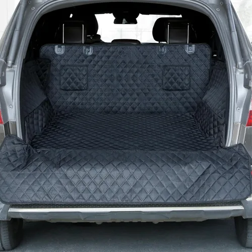 Miniatura 10 de PETICON Funda para compartimiento de carga para perros apta para SUV, forro de carga para mascotas impermeable, asiento para perros, alfombra