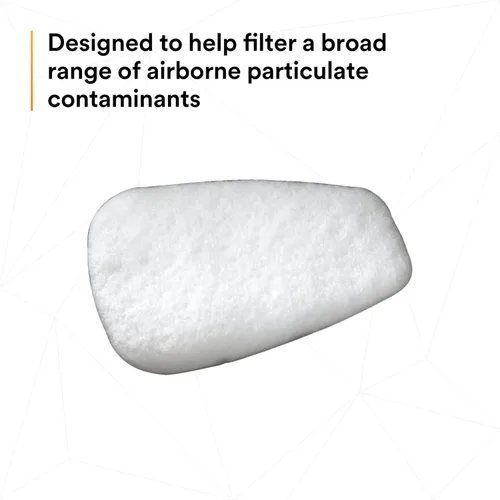 Miniatura 4 de 3M Filtro respirador N95, 5N11, desechable, ayuda a proteger contra partículas no a base de aceite, uso con respiradores 3M serie 5000 o cartuchos