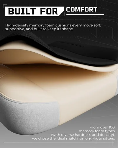 Miniatura 6 de GTPLAYER Sillas de juegos para adultos, asiento ergonómico grande y alto para juegos con reposapiés y soporte lumbar, cómoda silla de oficina