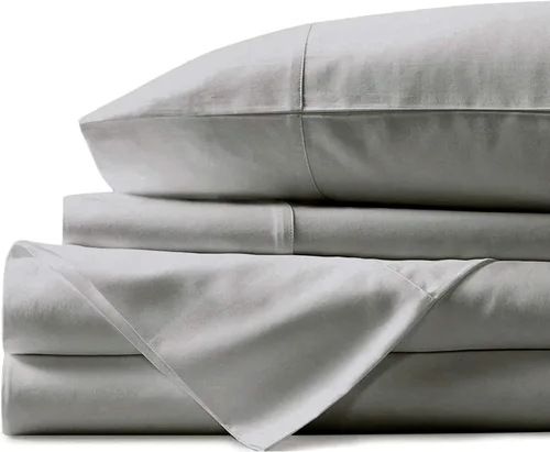 Miniatura 11 de Juego de cama de 4 piezas, 100% algodón, 1000 hilos, funda de edredón, fundas de almohada y sábana bajera ajustable con bolsillo extra profundo