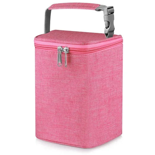 Miniatura 16 de Accmor Bolsa enfriadora de leche materna, bolsas enfriadoras de biberones, bolsas aisladas sobre la marcha, se adapta a 4 botellas grandes de 8