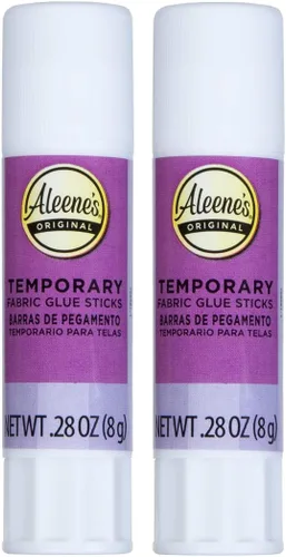 Miniatura 3 de Aleene's Barras de pegamento temporales para tela sin coser, paquete de 2 unidades de .28 onzas