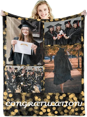 Miniatura 11 de Youltar Regalos personalizados para el día de la madre para mamá, manta de fotos personalizada de hija e hijo, 6 collages de fotos de 30 x 40