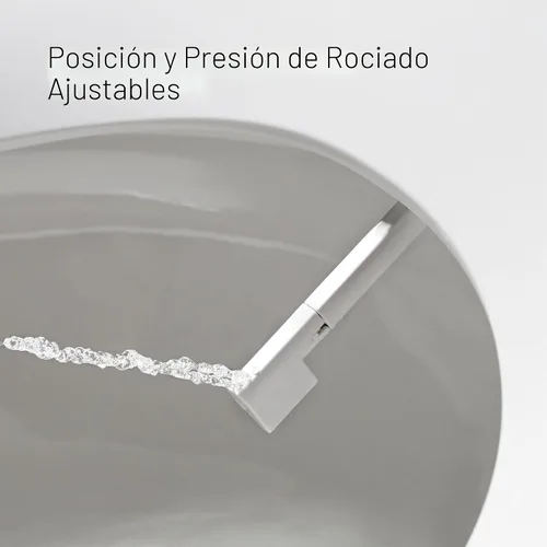 Miniatura 7 de Kohler PureWash M250 - Asiento de inodoro redondo manual para bidé, color blanco, tapa de cierre silencioso que evita golpes, fácil instalación