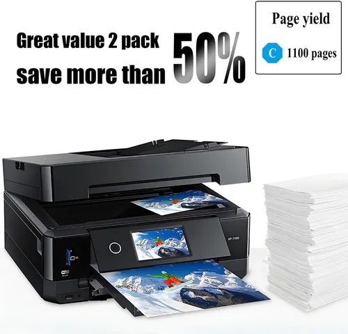 Miniatura 4 de NoahArk Paquete de 2 cartuchos de tinta remanufacturados 822XL de repuesto para impresora Epson 822 822XL T822 T822XL de alto rendimiento