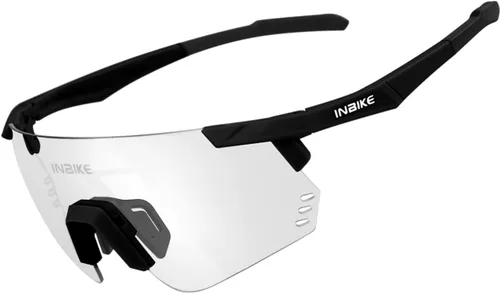 INBIKE Gafas de ciclismo fotocromáticas para hombres y mujeres, polarizadas, protección UV400, gafas de sol deportivas TR90 para bicicleta de Negro