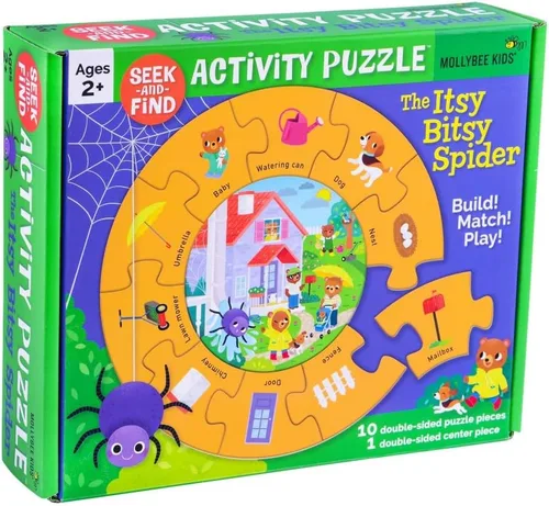 Miniatura 7 de MOLLYBEE KIDS Parque de rompecabezas de actividades Seek-and Find, 2 años, primer rompecabezas, 11 piezas, doble cara