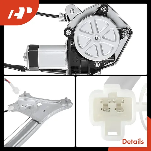 Miniatura 8 de A-Premium Regulador de Ventana Eléctrico con Motor Compatible con Toyota Solara 1999 2000 2001 2002 2003, Lado Delantero Derecho del Pasajero