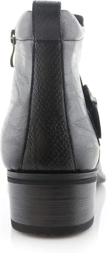 Miniatura 7 de Ferro Aldo Alejandro MFA606326 - Botas de vestir de espuma viscoelástica para hombre, estilo casual, con hebilla de alta occidental, botas de vestir
