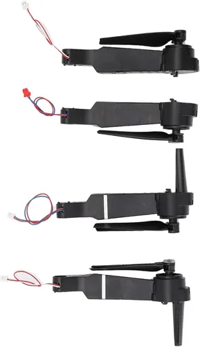 Miniatura 8 de RiToEasysports Piezas de drones, 4PCS Drone Motor Brazos con Hélices Drones de Plástico Marco Partes para E88 E99 E10 RC Cuadricóptero Plegable