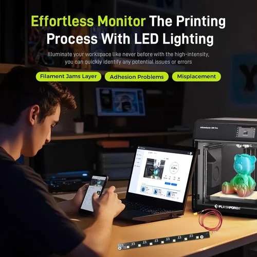 Miniatura 3 de Impresora 3D Flashforge Adventurer 5M Pro LED Original Oficial