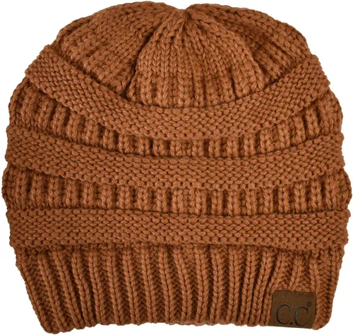 Miniatura 536 de C.C Trendy Warm Chunky Soft Stretch Cable Knit Beanie
