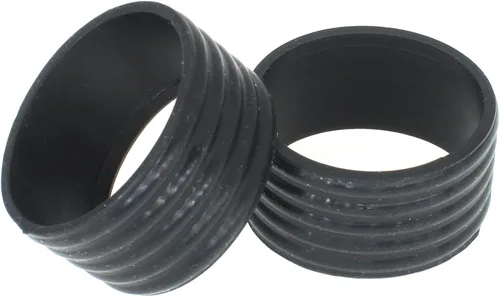 Miniatura 6 de FDXGYH Agarre para raqueta de tenis, anillo de goma con agarre antideslizante para raqueta de tenis de bádminton absorbente en su lugar, color negro