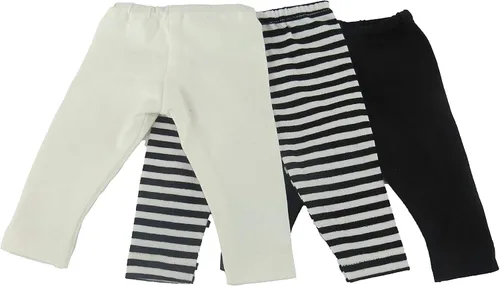 Miniatura 5 de American Fashion World Juego de leggings rosa, negro y blanco para muñecas de 18 pulgadas Calidad premium y diseño moderno Ropa de muñecas