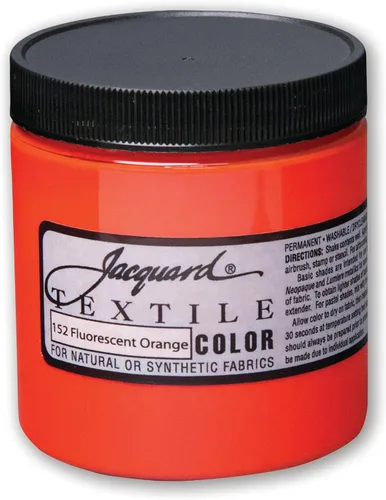 Miniatura 33 de Jacquard Pintura Textil 8 Oz Negro