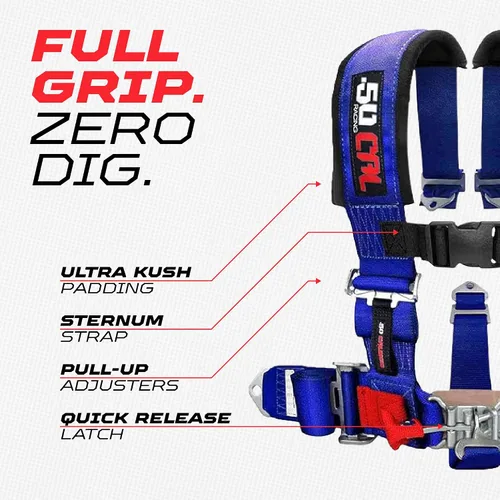 Miniatura 4 de 5 Point Harness for Bucket Seat & Bypass Plug for Bucket Seat, 9 Color Options, Compatiable with Canam, Racing Harness, UTV